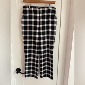 GAP Flare Leg Checkered Trousers